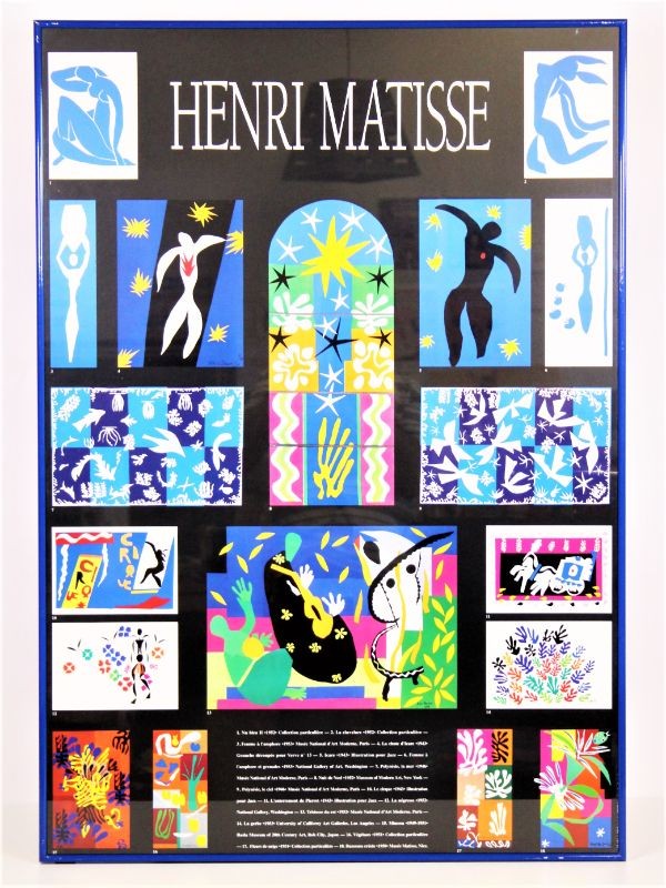 Grote, ingekaderde print Matisse, overzicht